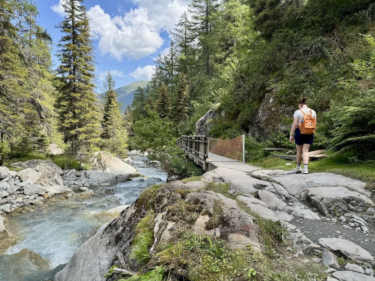 Wandelen langs de Eau de Bérard bij Vallorcine